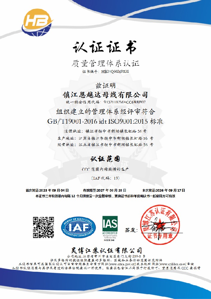 质量管理体系认证